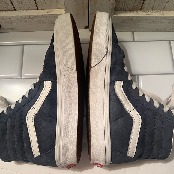 Vans High-Top Sneakers - Dark Blue and White - Picture 5 of 7